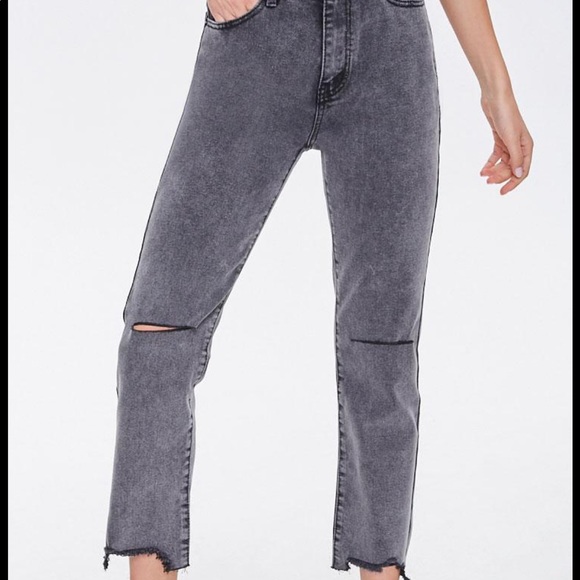 NWT High Rise Straight Black Jeans Forever 21 - Picture 2 of 8